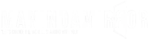 manindamirror logo lets change the world big white background